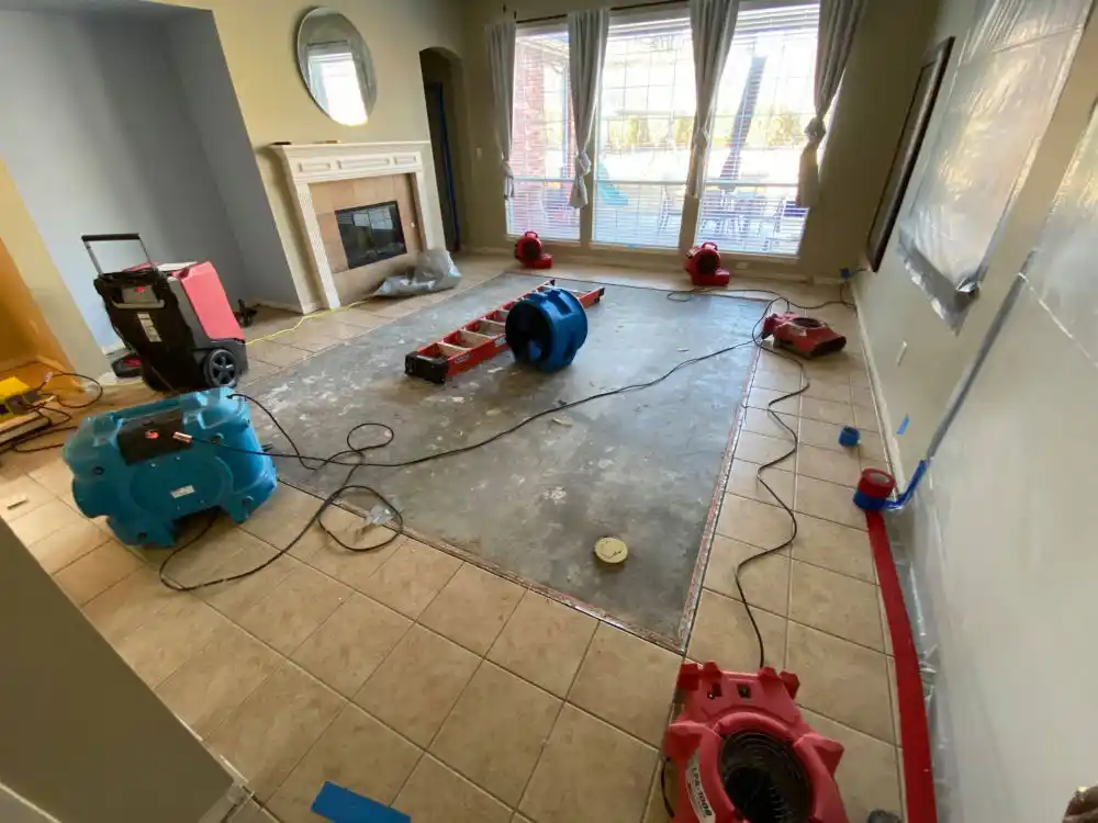 water damage restoration service Dutch Island